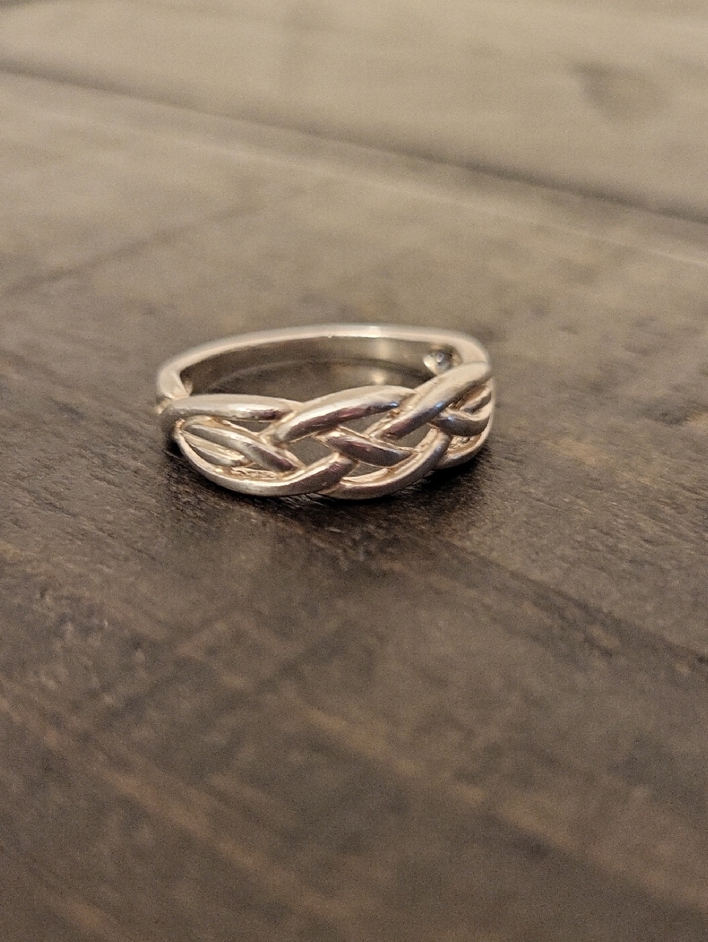 925 Silver Celtic Knot/Weave Ring